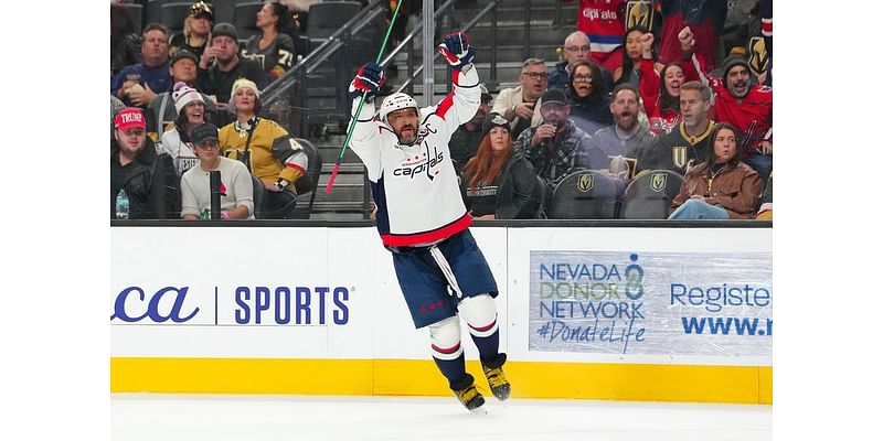 Alex Ovechkin's hat trick fuels Capitals past Golden Knights