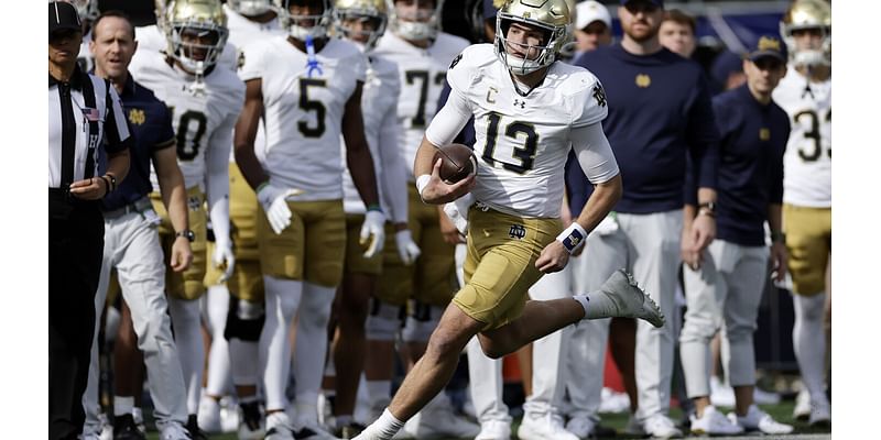 No. 10 Notre Dame continues playoff chase when it faces Florida State following bye week