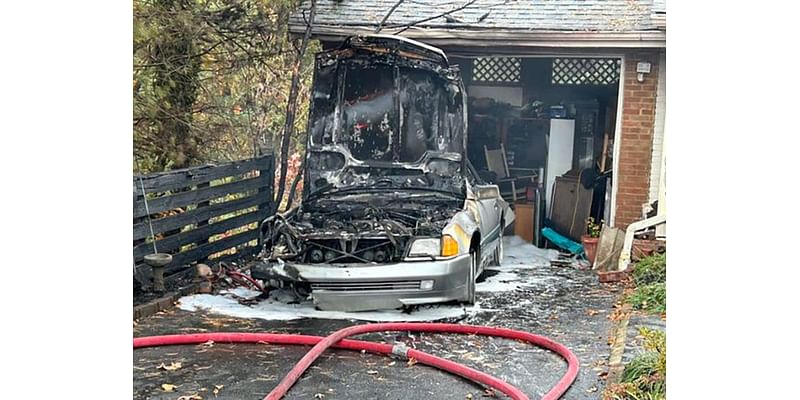 Vehicle fire in Roanoke County estimates $30,000 in damage