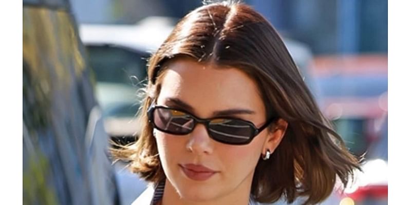 Kendall Jenner shows off her new bob as she embraces her preppy side in Hollywood