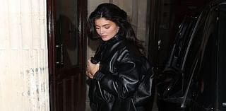 Kylie Jenner embraces her edgy side in leather jacket as she grabs food during Paris Fashion Week