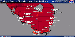 Stay cool: Heat index temps of 105-110 expected today