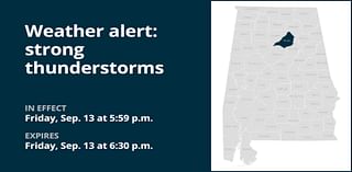 Penny-sized hail forecast with thunderstorms in Blount County Friday