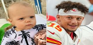 Patrick Mahomes Says ‘Goodnight' to Son Bronze During Monday Night Football Game