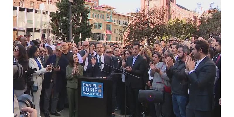 Daniel Lurie lays out agenda as San Francisco mayor-elect, after London Breed concedes