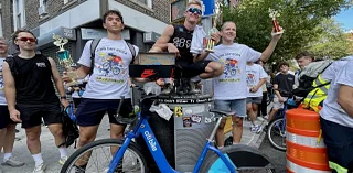 A race across the Williamsburg Bridge with a catch: Citi Bikes only