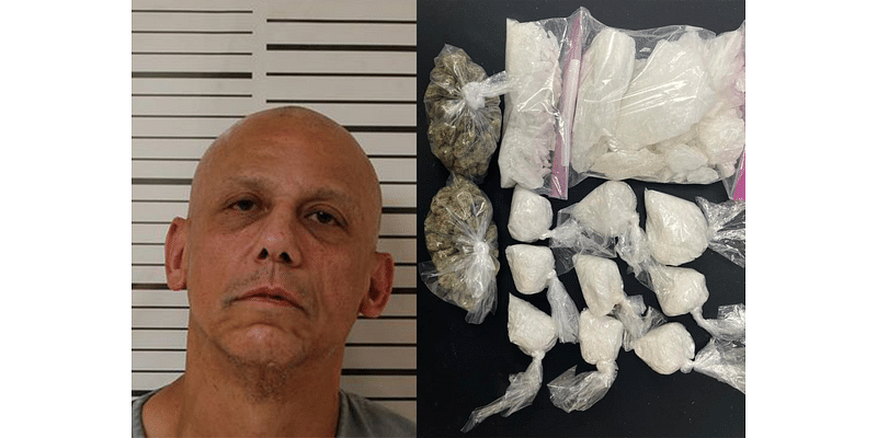 Traffic stop leads to ‘baggies’ of drugs seized, man arrested