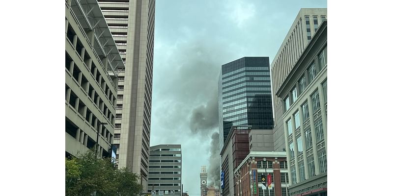 Over 240 personnel responded to 5-alarm fire in downtown Baltimore; no injuries reported