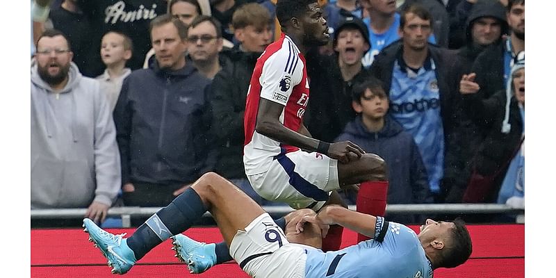 Man City’s Rodri is injured and substituted during Premier League clash with Arsenal