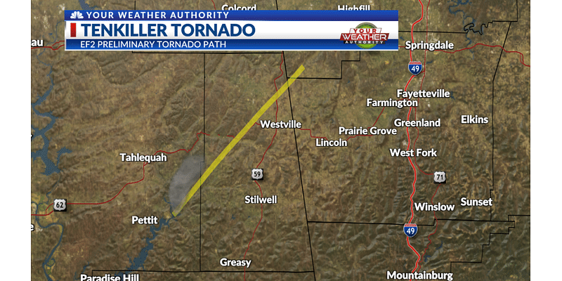 Two confirmed tornadoes in our area from Nov. 4