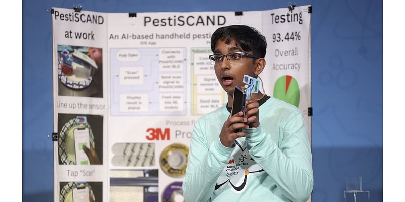 Winner of 3M Young Scientist Challenge invents AI pesticide detector for produce