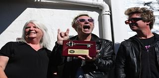 Green Day receives key to Bay Area city, autographs mural at 7