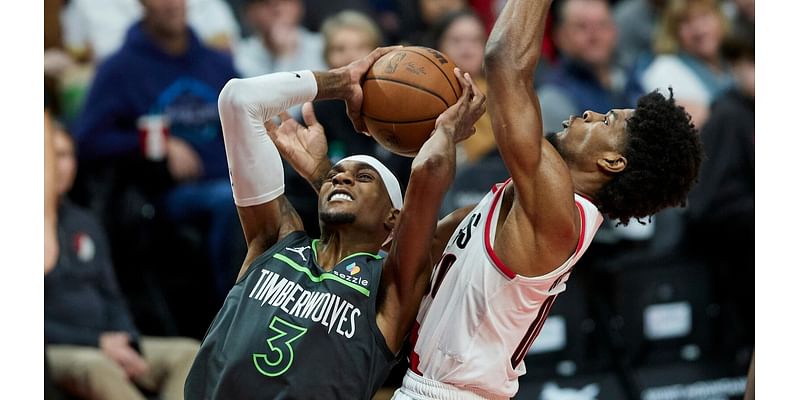 Sharpe and Clingan power the Trail Blazers to a 106-98 victory over the Timberwolves