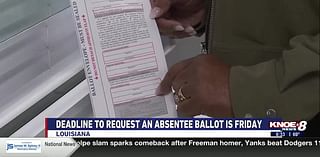 Deadline to request absentee ballots for Nov. 5 election is Friday, Nov. 1