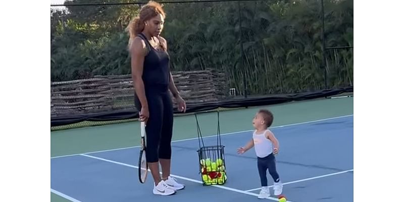 Serena Williams Starts Teaching Tennis to 14-Month-Old Daughter Adira in Adorable Video: 'When's Too Early?'