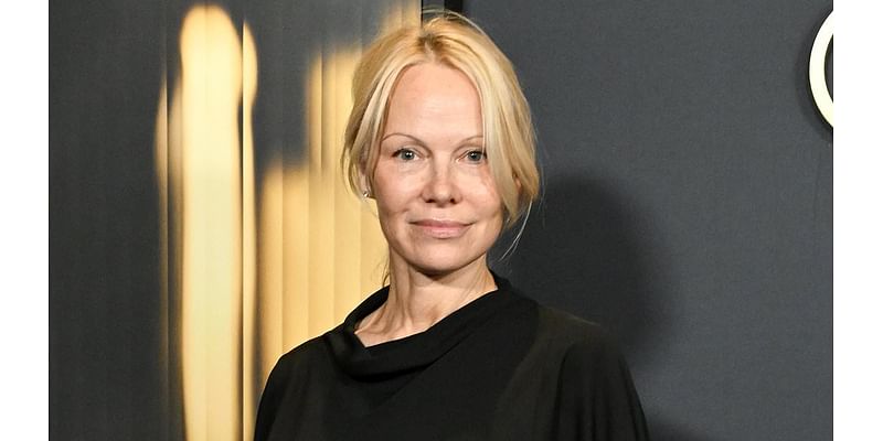 Pamela Anderson, 57, stuns as she goes make-up free in an all-black look at Governors Awards 2024