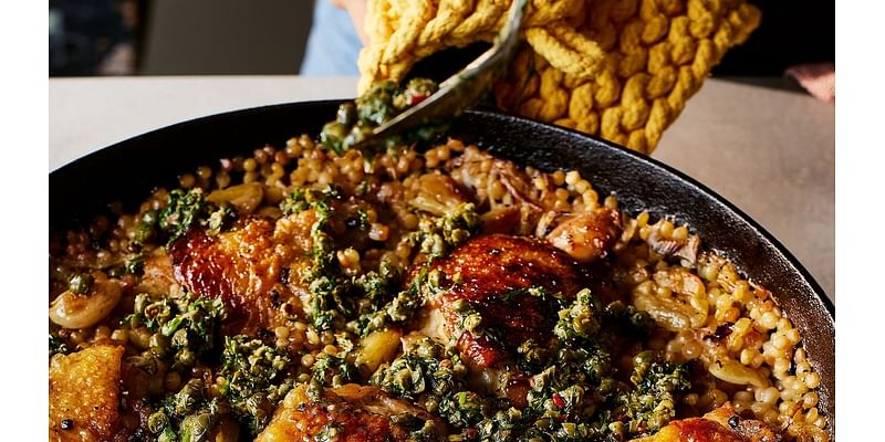 1-pan garlicky chicken couscous and other cozy recipes for fall from new cookbook