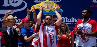 Patrick Bertoletti wins Nathan's 4th of July Hot Dog Eating contest after eating 56 glizzies