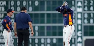 Astros slugger Yordan Alvarez exits game with right knee contusion