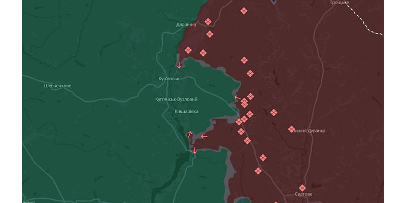 UK intelligence analyses growing pressure by Russian troops on Kupiansk in Kharkiv Oblast