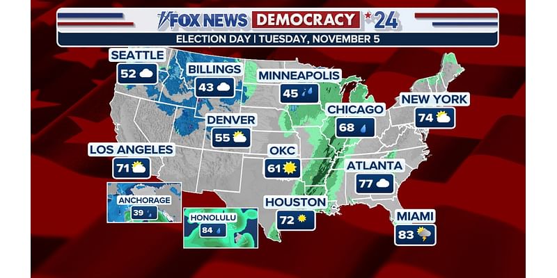 2024 Election Day forecast: Could the weather have any impact on voting trends?