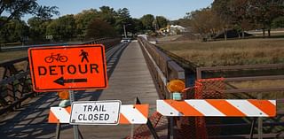 Bridge out leaves a good walk spoiled in Slatterly Park