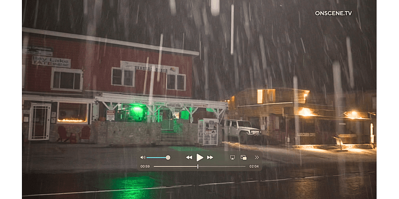 Let it snow. Fall storm brings snow to San Bernardino Mountains