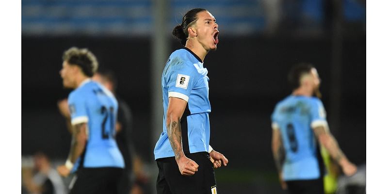 Liverpool striker Darwin Nunez spotted celebrating in ex-Everton star's face after Uruguay score 101st-minute winner to beat Colombia