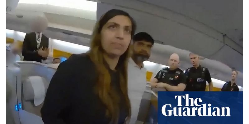 Footage shows arrest of Sara Sharif’s alleged killers on plane from Pakistan