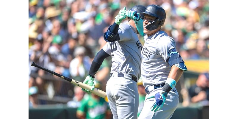 Aaron Judge hits No. 55, Yankees sweep A’s in last Oakland visit, on verge of AL East crown