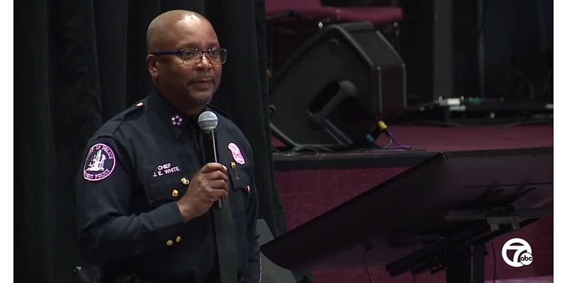 Detroit Police Chief White addresses city for first time since announcement of new role