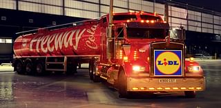 Lidl rivals Coca Cola with its own red truck for Christmas for the first time - here's where you can see it in the UK