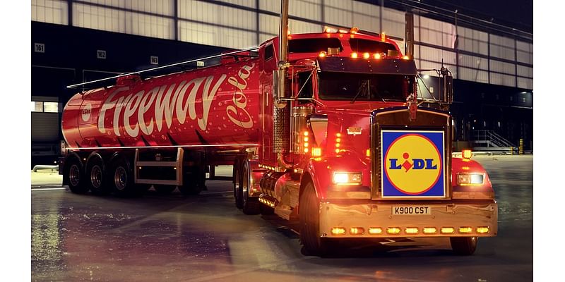 Lidl rivals Coca Cola with its own red truck for Christmas for the first time - here's where you can see it in the UK