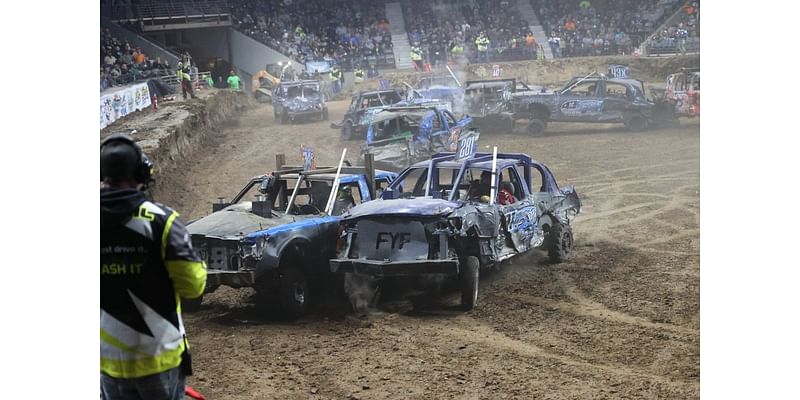 Demolition derby driver hospitalized in Topeka