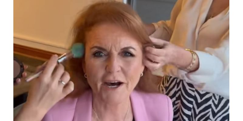 Sarah Ferguson jokes she's 'every day a bride' while having her make up done ahead of a book signing - as fans say the Duchess is TikTok's 'funniest royal'