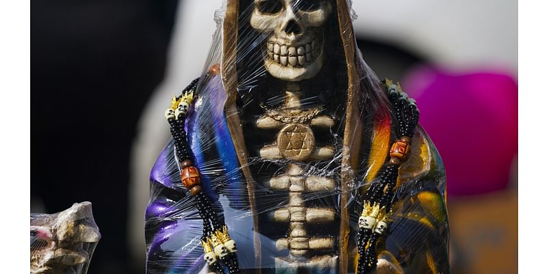 A leader of Mexican folk saint cult ‘La Santa Muerte’ is killed at an altar to the skeletal figure