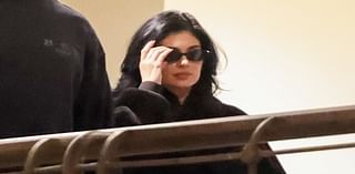 Kylie Jenner bundles up in a black outfit as she gets dinner with BFF Anastasia 'Stassie' Karanikolaou