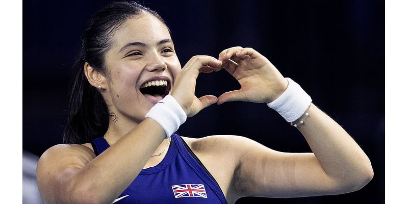 Emma Raducanu triumphs in straight sets over Slovakia's Viktoria Hruncakova to put Great Britain one win away from their first Billie Jean King Cup final in 43 YEARS