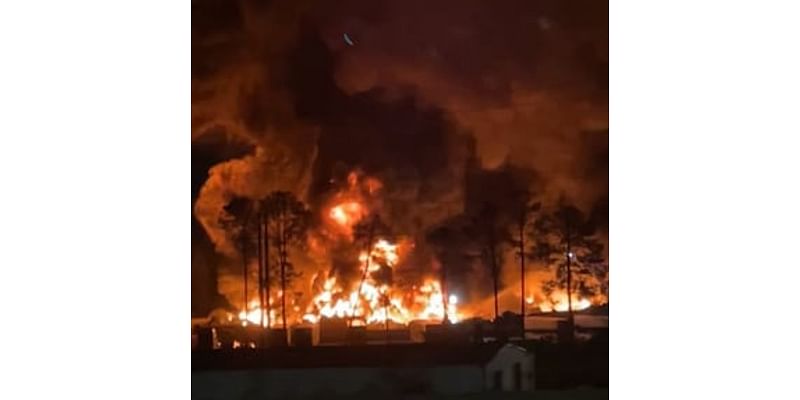 Massive fire burning at North Jacksonville tire recycling center could take days to extinguish