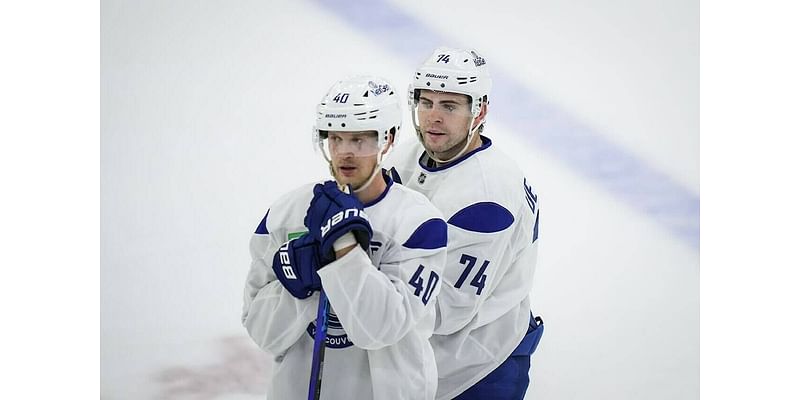 Nerves for DeBrusk as Canucks biggest new addition hits the ice in camp