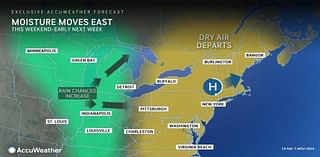 Rain opportunity as dryness and fire weather persist in Northeast