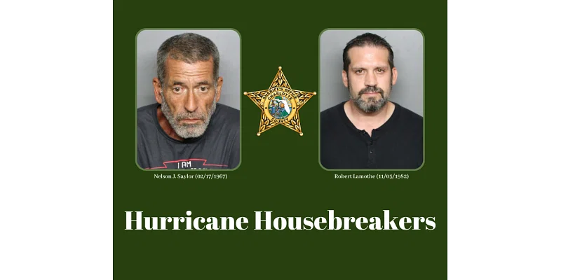 Suncoast Homeowners Return from Hurricane Evacuation to Find their Homes Burglarized