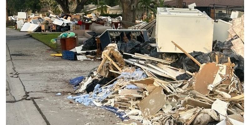 Debris disposal is a priority as Tropical Storm Milton heads towards storm battered area