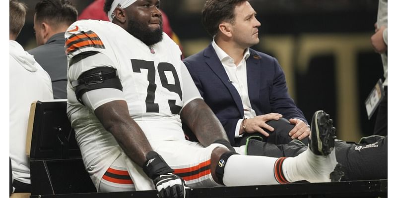 Browns T Dawand Jones out for season with fractured ankle