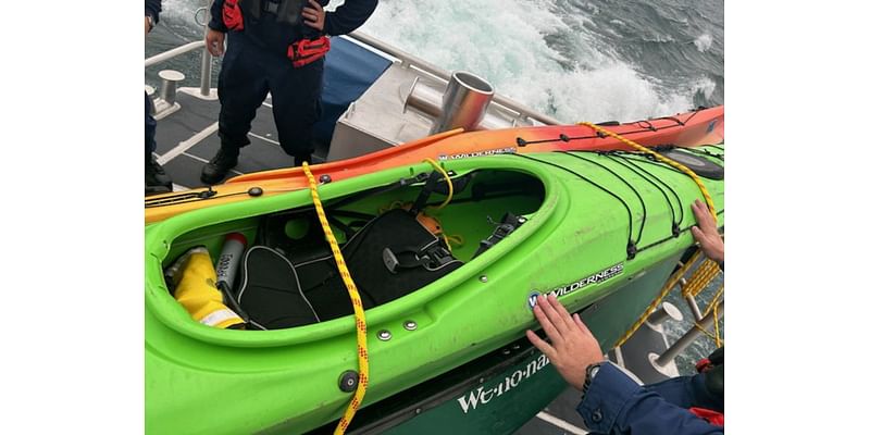 Coast Guard rescues 2 clinging to kayak in Lake Superior