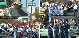 Thousands support veterans during annual parade in Downtown Las Vegas