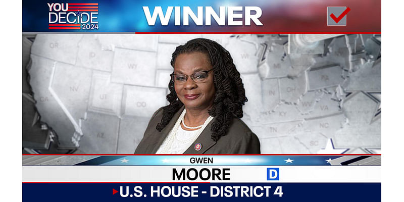 Live election results: Moore defeats Rogers, Raymond in race for Wisconsin's 4th District