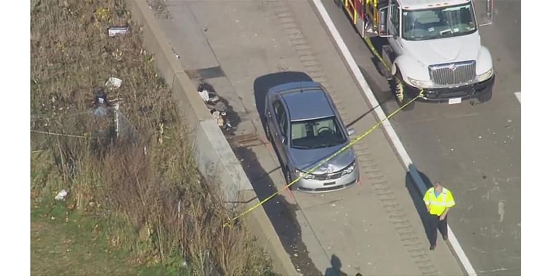 Construction worker dies after being hit by car on I-75 in Detroit