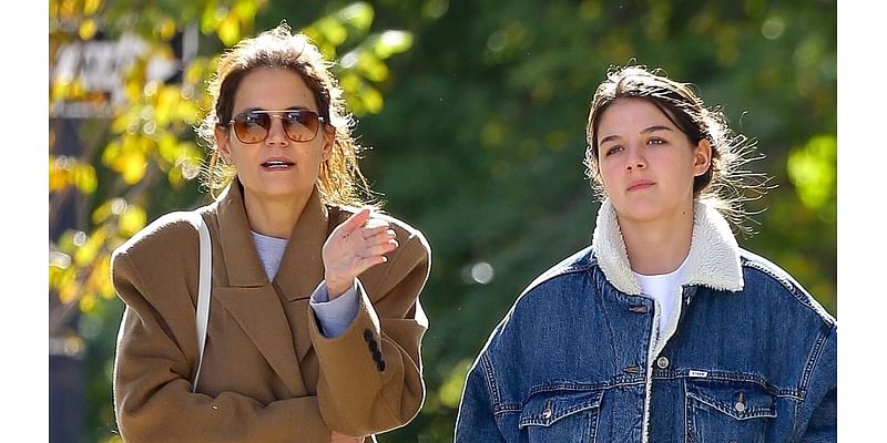 Katie Holmes looks chic with daughter Suri Cruise as pair step out for NYC stroll