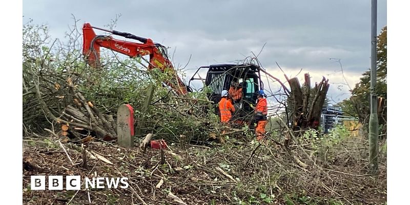 Work begins in Suffolk preparing new Sizewell C roundabout site